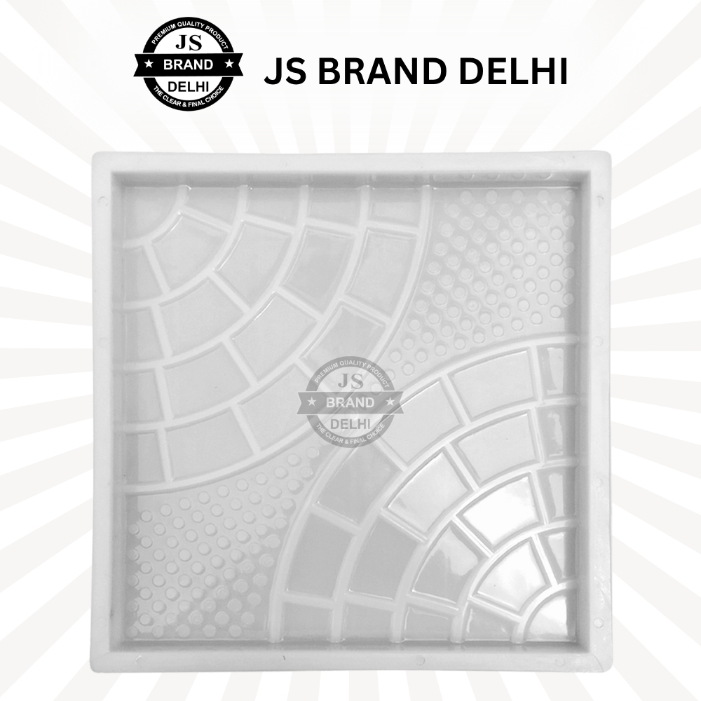 Double Round Chequered Tile Plastic