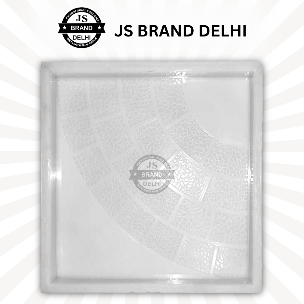 Single Round Chequered Tile Plastic