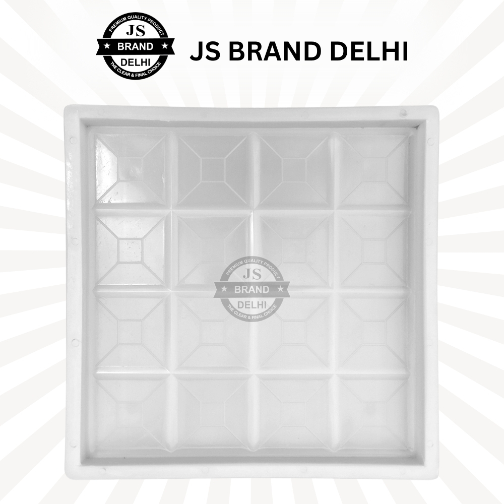 16 Dabbi Chequered Tile Plastic Mould