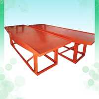 Interlocking Tile Vibro Forming Machine - Color: Orange Paint Coated
