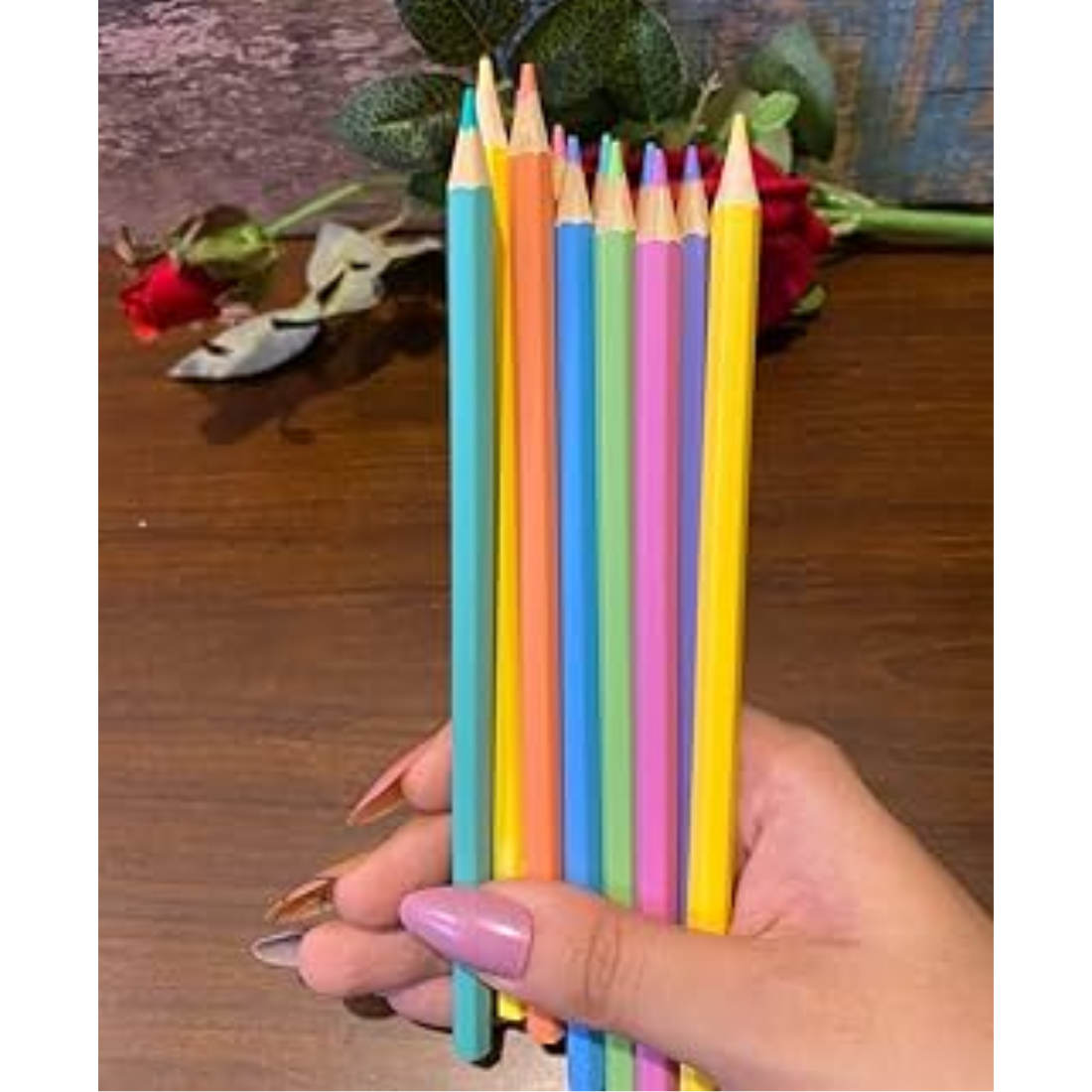 Rainbow pencil colour