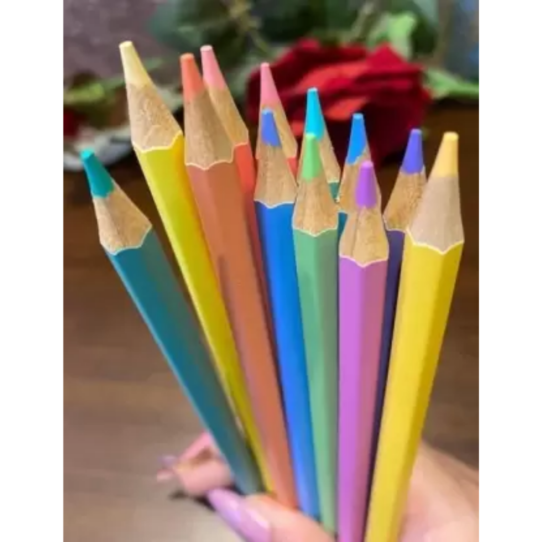 Rainbow pencil colour