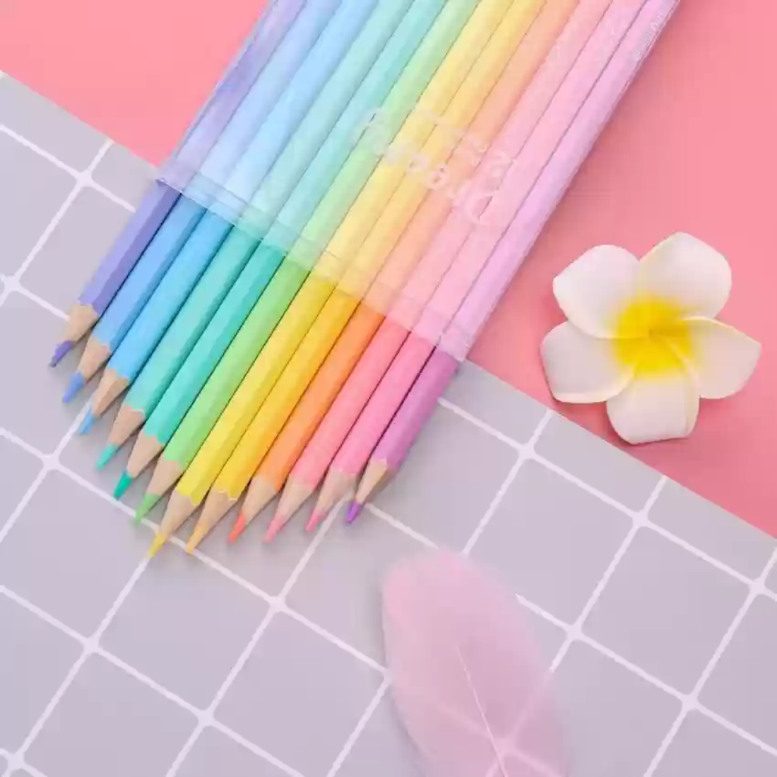 Rainbow pencil colour