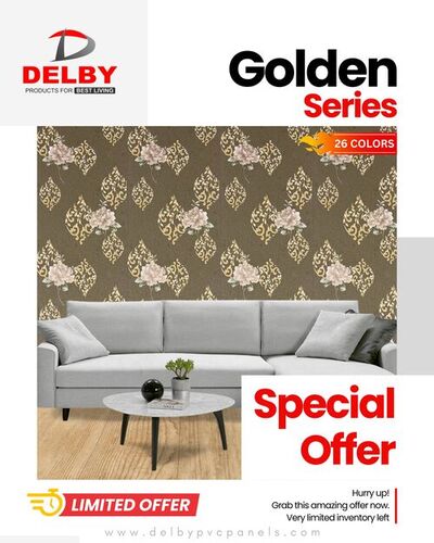 Golden Series PVC Wall Panels Special Discount