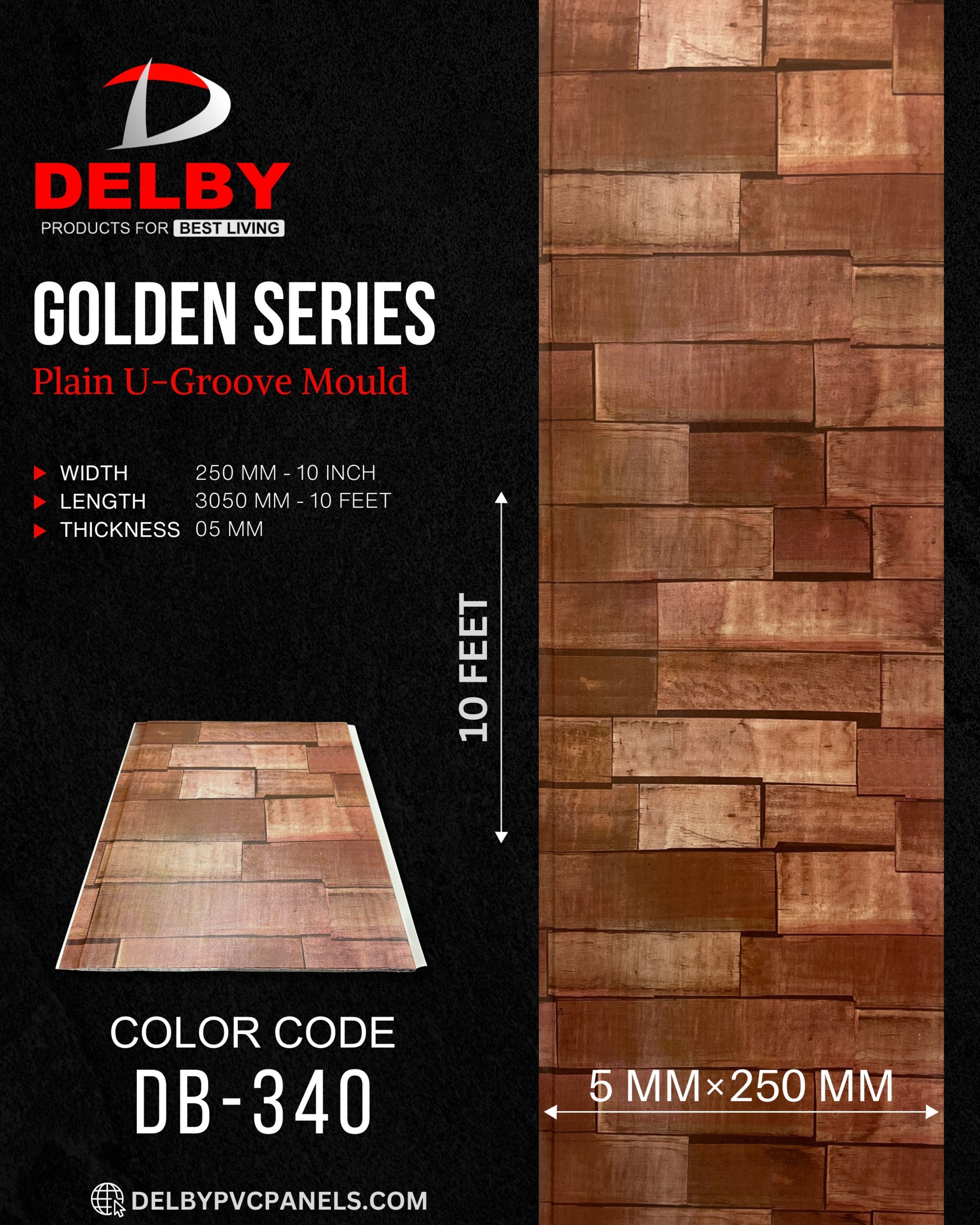 Golden Series PVC Wall Panels Special Discount