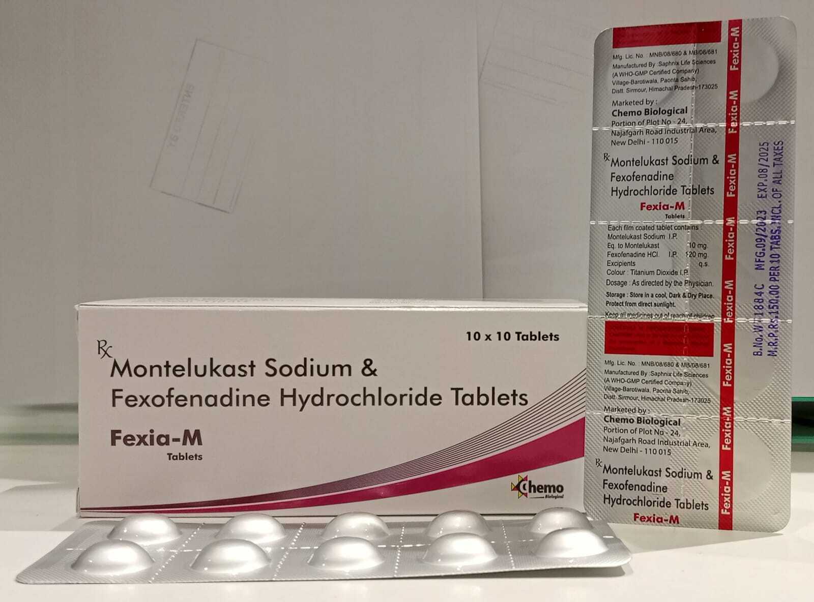 Fexofenadine 120 mg + Montelukast 10 mg