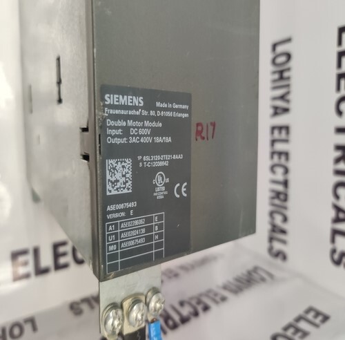 SIEMENS 6SL3120-2TE21-8AA3  DOUBLE MOTOR MODULE