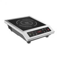 3.5 Kw Commercial Induction Cooker - 3500 Volt, Stainless Steel Body, Silver Finish | Gas-free Cooking Solution