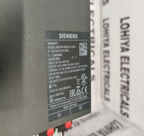 SIEMENS 6SL3120-2TE21-8AC0  DOUBLE MOTOR MODULE
