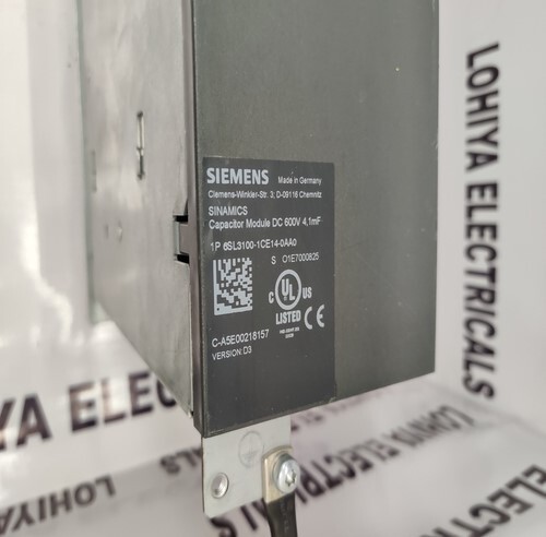 SIEMENS 6SL3100-1CE14-0AA0 CAPACITOR MODULE