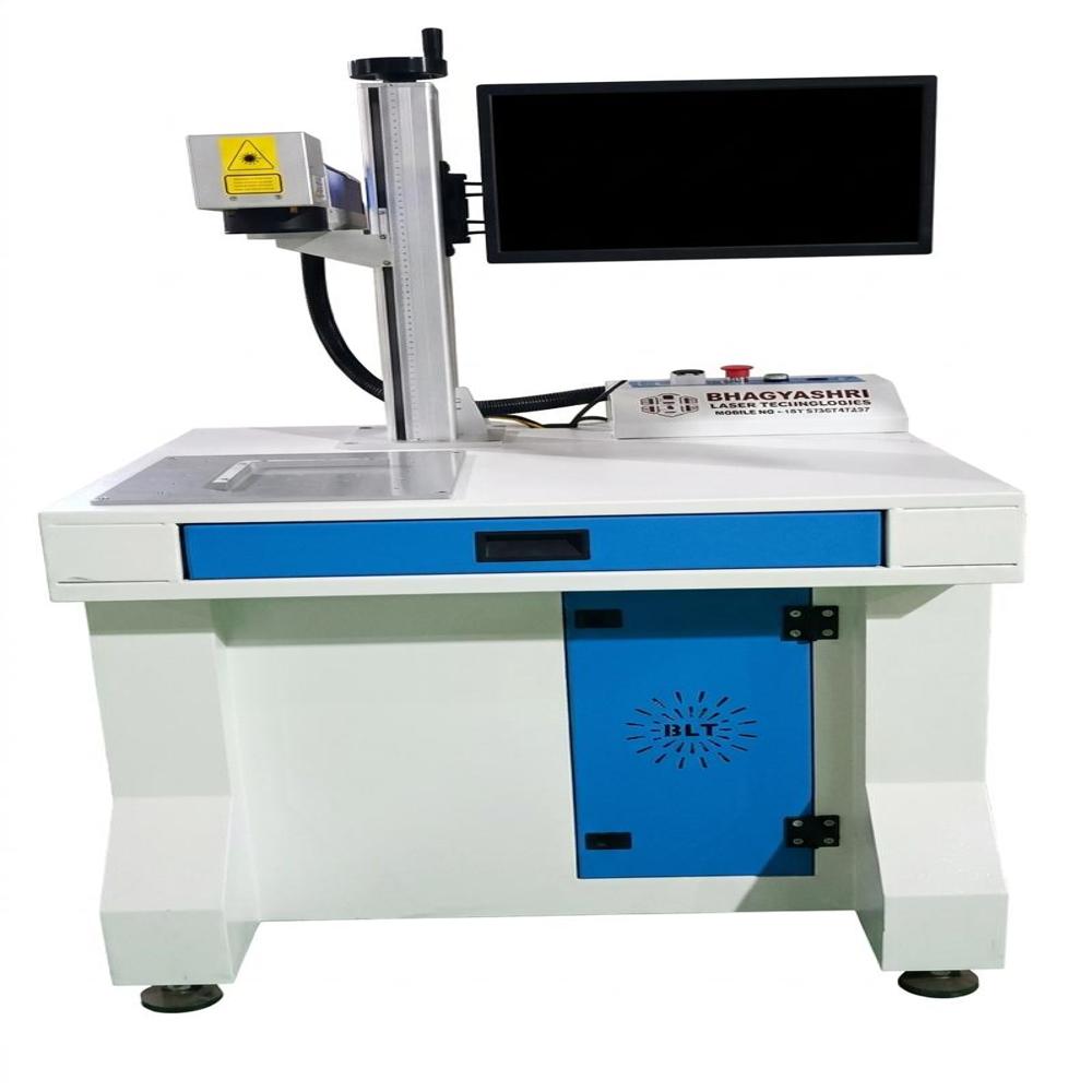 Fiber Laser Marking Machine - 600x800x700 Mm, White | High Precision Co2 Laser, Cnc Control, Air Cooling System, 2-year Warranty, Lifetime Free Technical Support