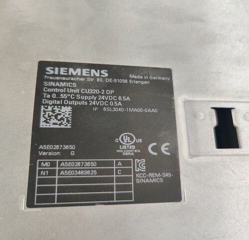 SIEMENS 6SL3040-1MA00-0AA0 CONTROL UNIT