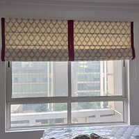 Roman Black Out Blind - High-quality Plastic, 48 Inch Width, Multicolor Fabric | Vertical Pattern, Roller Design, Eco-friendly, Heat-insulation, Anti-uv