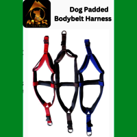 Dog Padded Body Belt Harness (PP / NYLON)