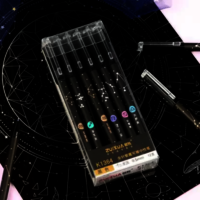 black print star erasable pen