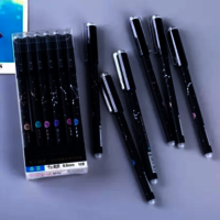 black print star erasable pen
