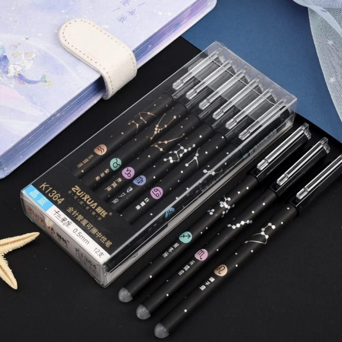 black print star erasable pen