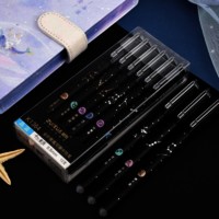 black print star erasable pen