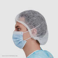 White Non Woven Bouffant Cap Or Disposable Spring Cap