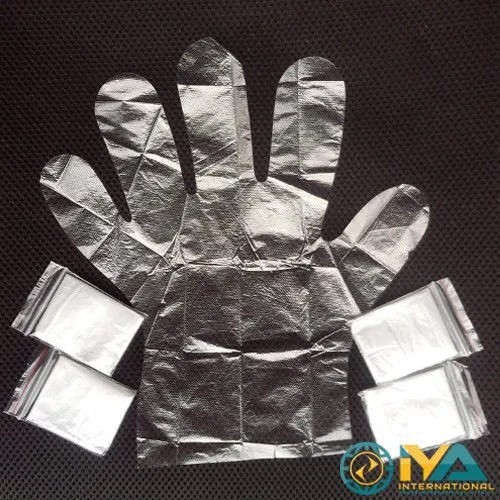 Transparent Hdpe Pair Packing Plastic Gloves