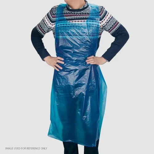 Blue Plastic Ld Apron