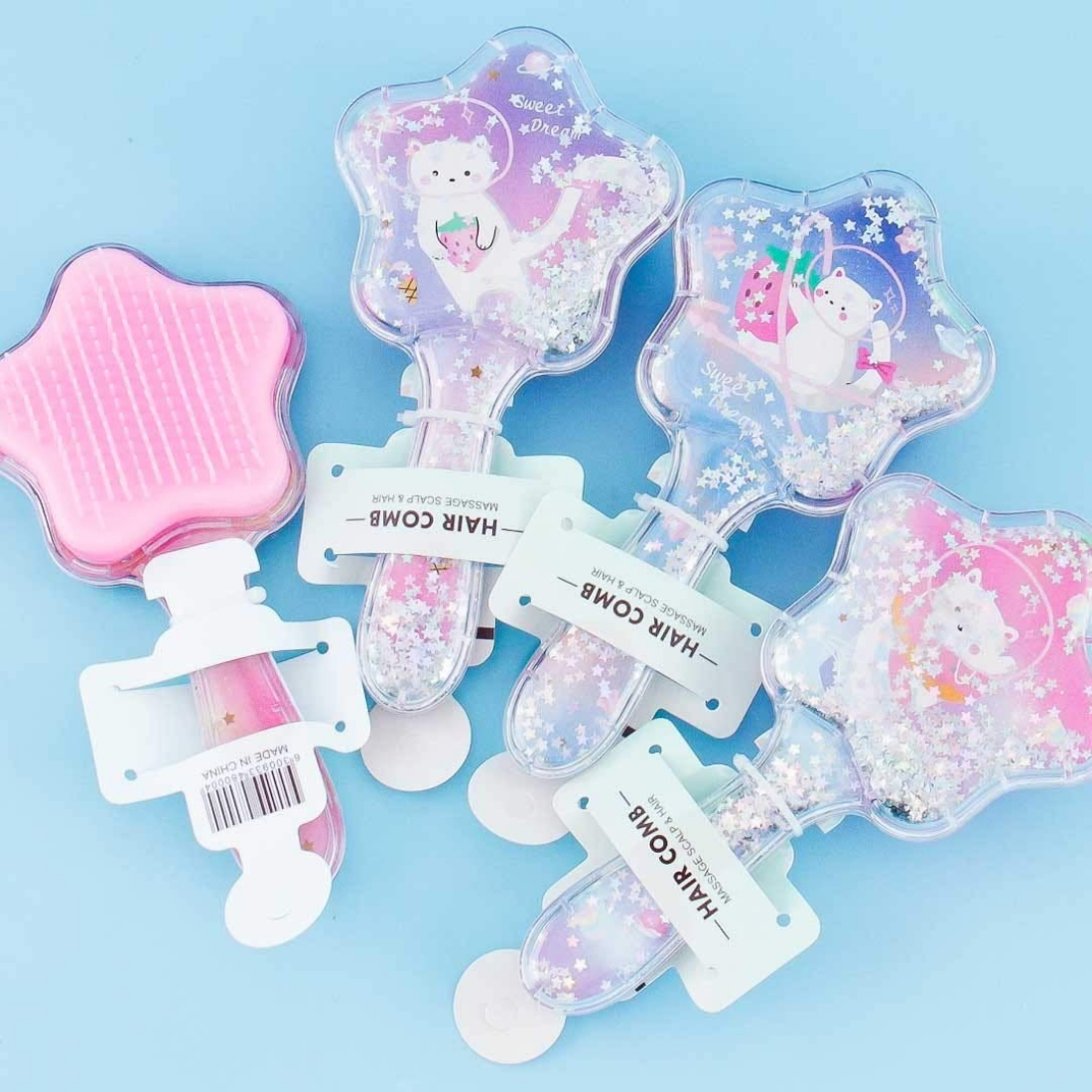 Unicorn star hair comb