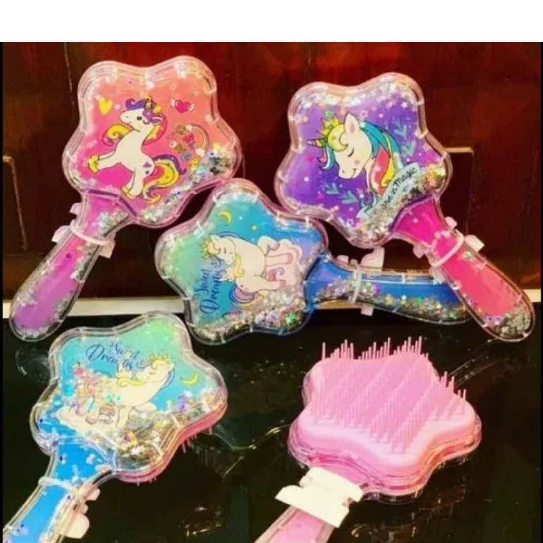 Unicorn star hair comb