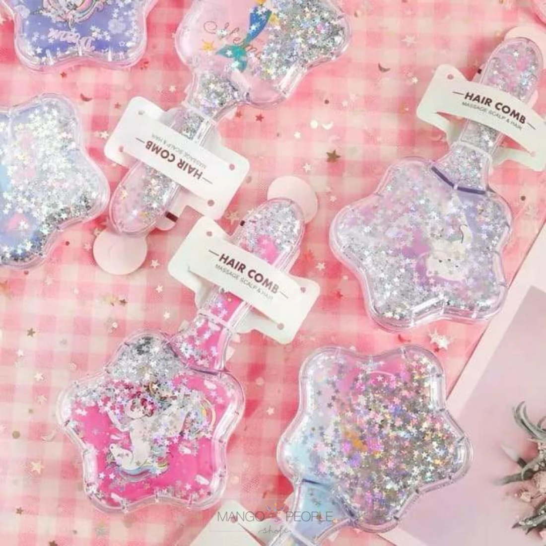 Unicorn star hair comb