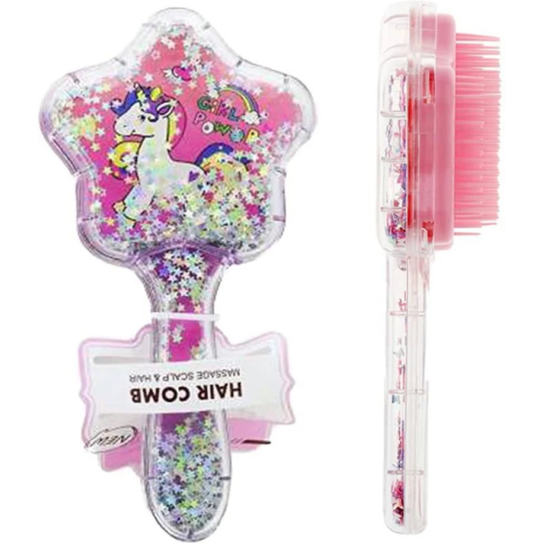 Unicorn star hair comb
