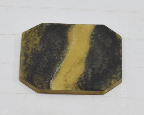 Wooden Coaster With  Multicolor Enamel