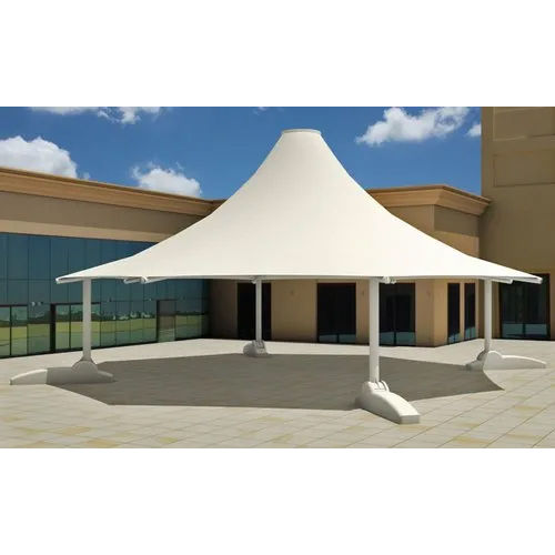 White Conical Tensile Fabric Structure