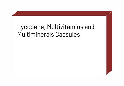 Lycopene, Multivitamins And Multiminerals Capsules