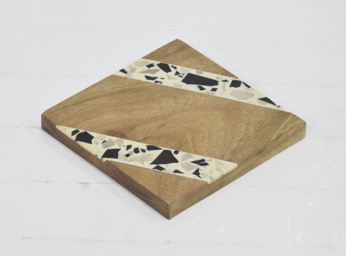 Wooden Square Naturally Finished Coaster