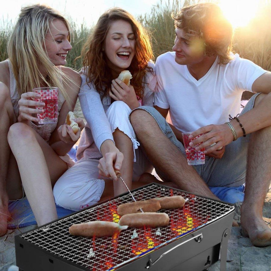BBQ FOLDABLE CHARCOAL BARBECUE GRILL