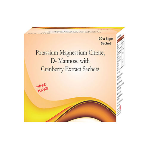 Potassium Magnesium Citrate, D-Mannose with Cranberry Extract Sachets