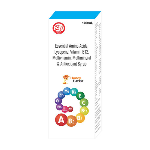 Essential Amino Acids, Lycopene, Vitamin B12, Multivitamin, Multimineral And Antioxidant Syrup