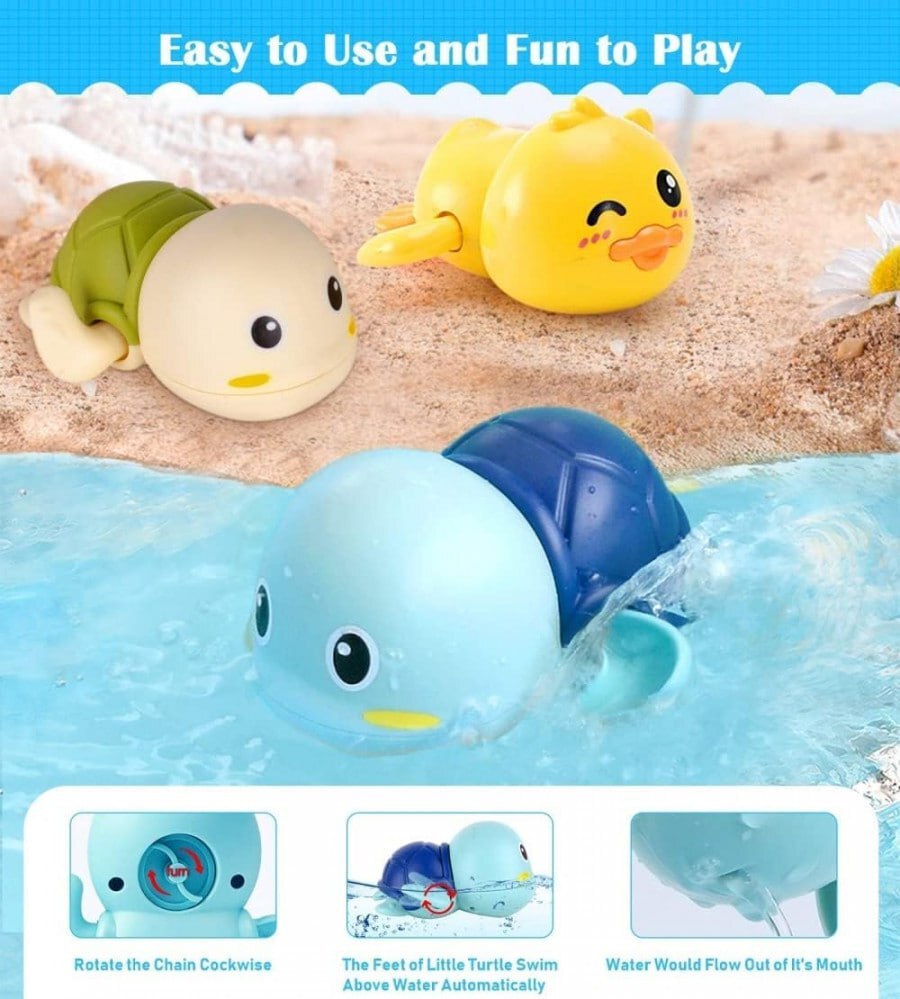 SWIMMING TURTLE BATH TOY