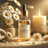Chamomile Oil - 100% Pure Essential Oil, Sweet Herbal Aroma, Boosts Memory & Reduces Pigmentation