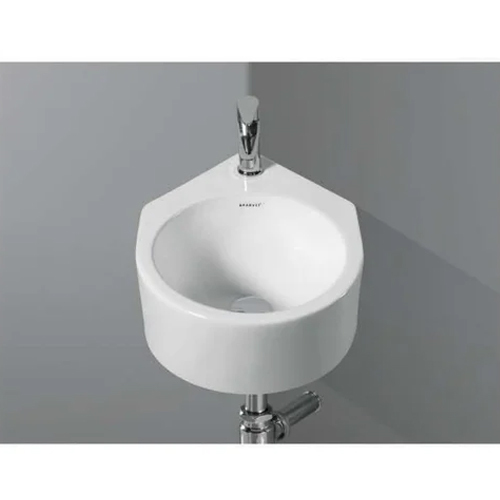 White Ceramic Slice Wall Hung Basin