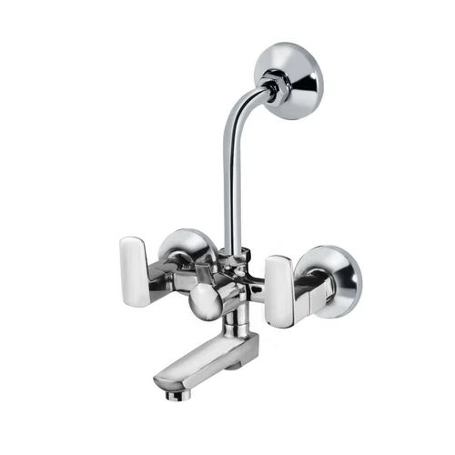 Wall Mixer With Overhead Shower