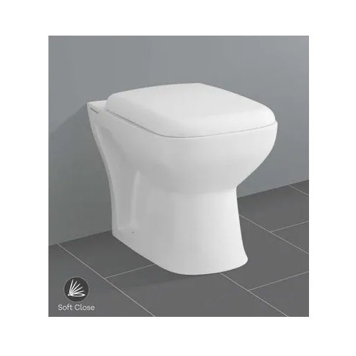 White Floor Mounted Toilet Seat