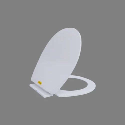 White Plastic Pluto Soft Close Toilet Seat Cover