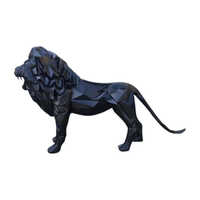 Any Frp Geomatrical Lion Sculpture