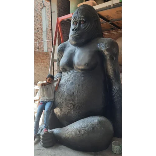 FRP Glass Gorilla Statue