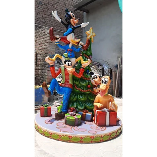 Disney Christmas Tree With Mickey Mouse And Friends Statue