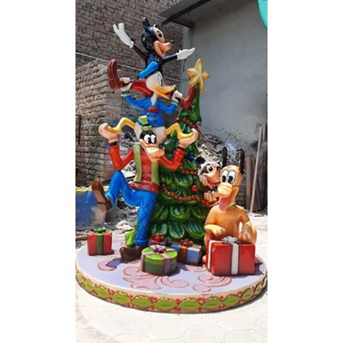 Disney Christmas Tree With Mickey Mouse And Friends Statue