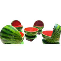 FRP Glass Watermelon Chair Set
