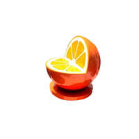 FRP Orange Shaped Benches