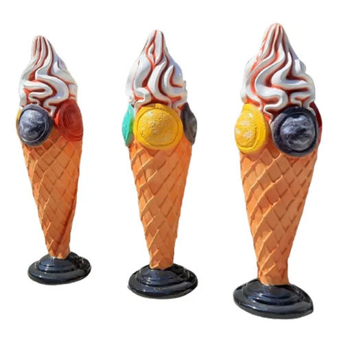 Any Frp Glass Ice Cream Cone Statue