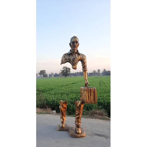 FRP Glass Illusion Man Statue